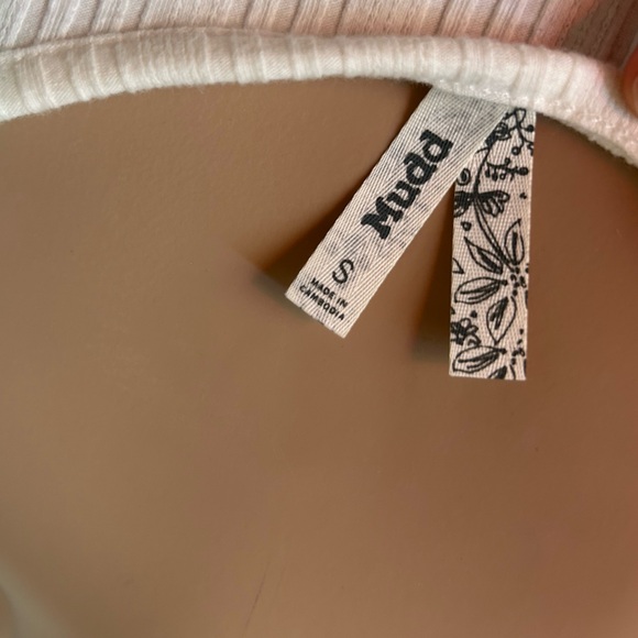 White Boho Tank - Picture 2 of 3